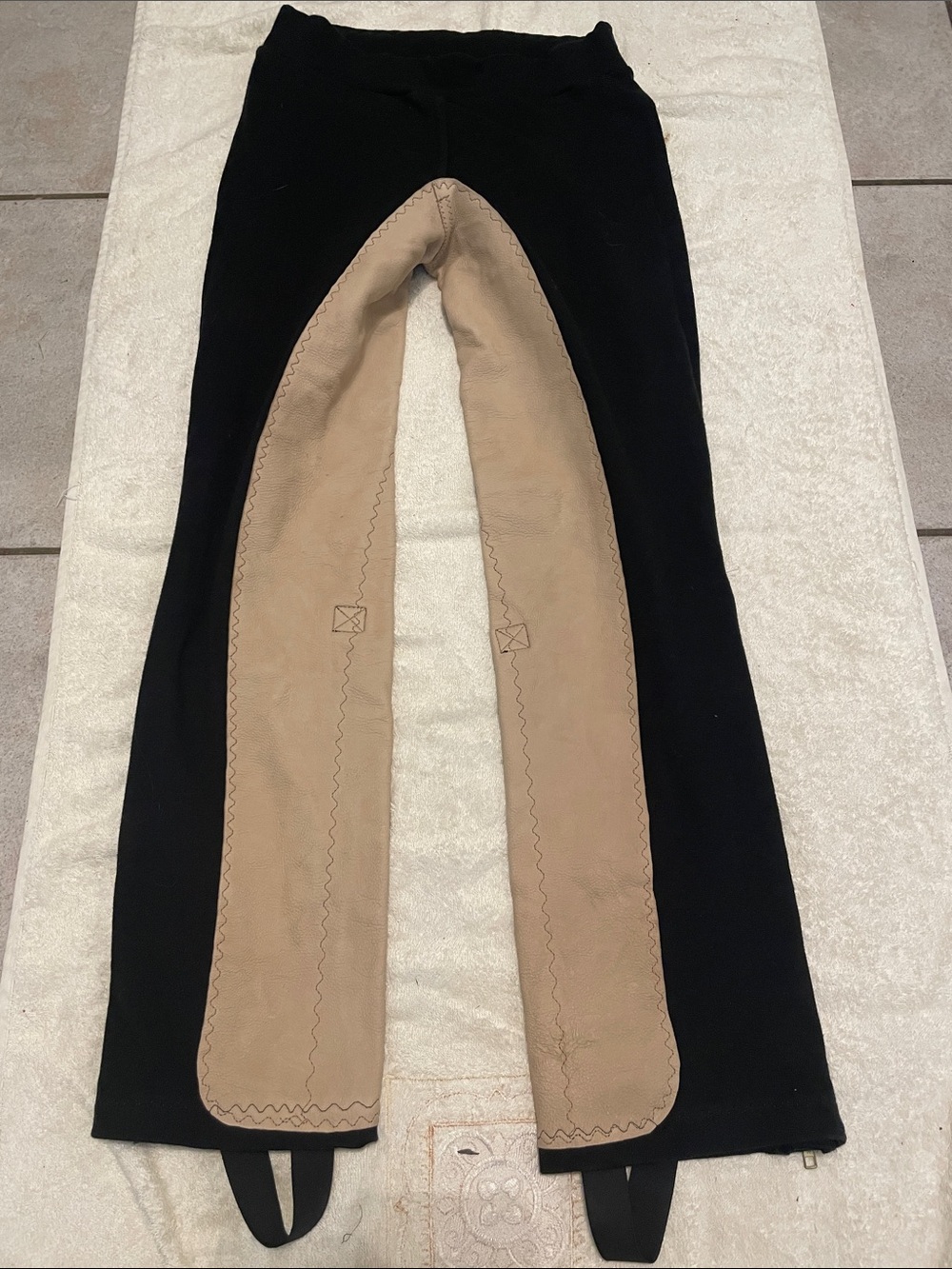 Equissentials Riding Breeches with Tan Leather Full Seat